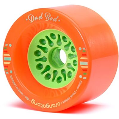 Orangatang Dad BOD Lot de 4 roues de longboard et skateboard électrique 105 mm 80a Orange Orangatang Dad BOD Lot de 4 roues de longboard et skateboard électrique 105 mm 80a Orange