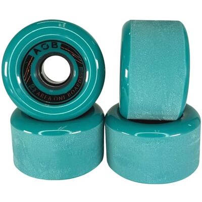 F26 AOB Lot de 4 roues de qualité supérieure pour longboard/Cruiser 2K Roue ronde calibrée et polie (bleu 70 x 42 mm 78A) F26 AOB Lot de 4 roues de qualité supérieure pour longboard/Cruiser 2K Roue ronde calibrée et polie (bleu 70 x 42 mm 78A)