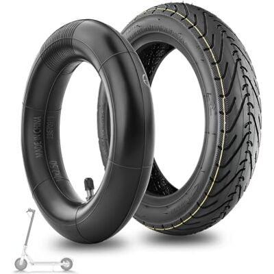 SYACHI 60/70-6.5 Offroad Pneu et Chambre à air, 10x2,5 Pouces Scooter Électrique Roues de Rechange, Pneus en Caoutchouc Butyle Durable(Cadre De Valve Droit) SYACHI 60/70-6.5 Offroad Pneu et Chambre à air, 10x2,5 Pouces Scooter Électrique Roues de Rechange, Pneus en Caoutchouc Butyle Durable(Cadre De Valve Droit)