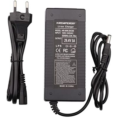 NREMPEROR 29,4 V Chargeur 25,2 V de Batterie pour Trottinette Chargeurs de Piles électrique Sortie 3A de VCA la Planche à Roulette Skateboard Li-ION Lithium NREMPEROR 29,4 V Chargeur 25,2 V de Batterie pour Trottinette Chargeurs de Piles électrique Sortie 3A de VCA la Planche à Roulette Skateboard Li-ION Lithium