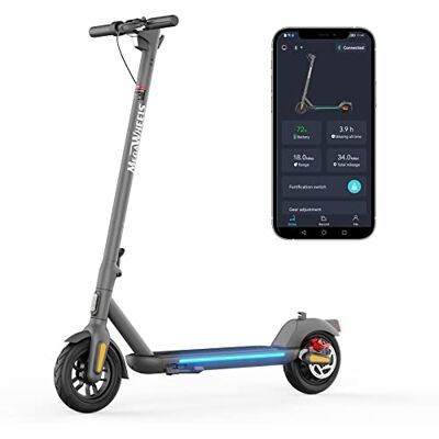 MEGAWHEELS M Trottinette Électrique Adulte, Autonomie 30-35KM, Vitesse Maximale 25KM/H, 9" Pneus, Moteur 350 W, Charge maximale 120KG, APP Contrôle, Pliable et Portable MEGAWHEELS M Trottinette Électrique Adulte, Autonomie 30-35KM, Vitesse Maximale 25KM/H, 9" Pneus, Moteur 350 W, Charge maximale 120KG, APP Contrôle, Pliable et Portable
