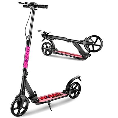 Hikole Trottinette Big Wheel Roues en polyuréthane ABEC 11 Réglable en hauteur Pliable Pour adultes et adolescents À partir de 8 ans Avec outils Hikole Trottinette Big Wheel Roues en polyuréthane ABEC 11 Réglable en hauteur Pliable Pour adultes et adolescents À partir de 8 ans Avec outils