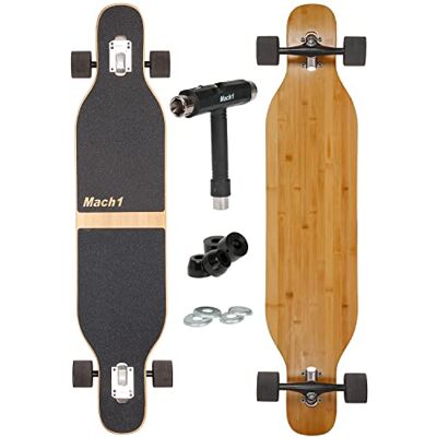 FunTomia Longboard 3 niveaux Flex Drop Through Cruiser Complete Mach1 Speed Roulement à billes T-Tool FunTomia Longboard 3 niveaux Flex Drop Through Cruiser Complete Mach1 Speed Roulement à billes T-Tool