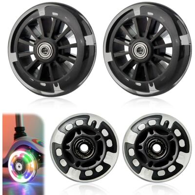 Behogan Lot de 4 roues de rechange pour trottinette 2 x 120 mm + 2 x 80 mm Pour la plupart des trottinettes freestyle Behogan Lot de 4 roues de rechange pour trottinette 2 x 120 mm + 2 x 80 mm Pour la plupart des trottinettes freestyle