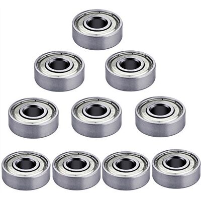 S SIENOC Lot de 10 roulements à billes miniatures 608zz 8 x 22 x 7 mm Pour imprimantes 3D, skateboard, rollers, longboard, scooters et patins à roulettes, etc S SIENOC Lot de 10 roulements à billes miniatures 608zz 8 x 22 x 7 mm Pour imprimantes 3D, skateboard, rollers, longboard, scooters et patins à roulettes, etc