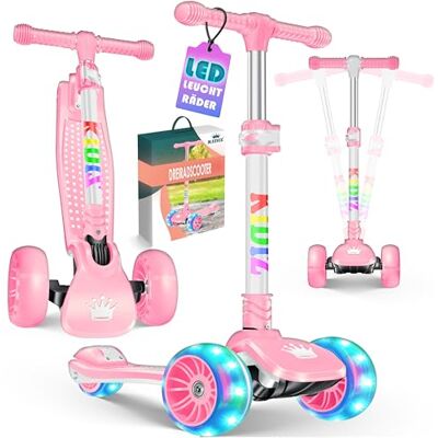 KIDIZ ® Trottinette X-Pro2 Pour enfants de 3 à 12 ans Avec roues lumineuses en PU LED Pliable Hauteur réglable Pour garçons et filles de 3 à 12 ans KIDIZ ® Trottinette X-Pro2 Pour enfants de 3 à 12 ans Avec roues lumineuses en PU LED Pliable Hauteur réglable Pour garçons et filles de 3 à 12 ans