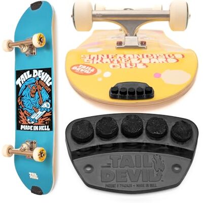 THE ORIGINAL TAIL DEVIL SPARK IT UP! ® Plaques d'allumage pour skateboard – Accessoires de skateboard compatibles avec les enfants et les adultes, longboard, skateboard cadeau pour débutants et THE ORIGINAL TAIL DEVIL SPARK IT UP! ® Plaques d'allumage pour skateboard – Accessoires de skateboard compatibles avec les enfants et les adultes, longboard, skateboard cadeau pour débutants et