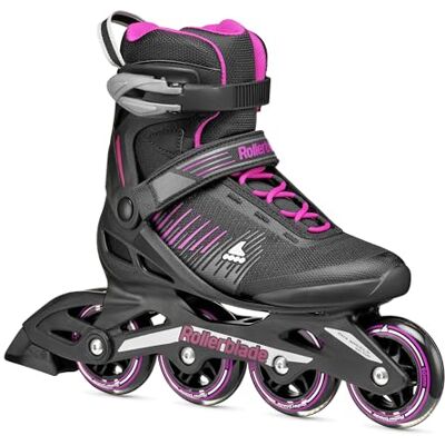 Rollerblade ZETRABLADE W Rollers en ligne pour femme, rollers de fitness, noir/rose, 40,5/41 Rollerblade ZETRABLADE W Rollers en ligne pour femme, rollers de fitness, noir/rose, 40,5/41