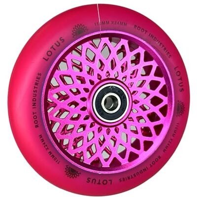 Root Industries Lotus Roue de trottinette 110 mm + autocollant Fantic26 (rose radiant/rose PU) Root Industries Lotus Roue de trottinette 110 mm + autocollant Fantic26 (rose radiant/rose PU)