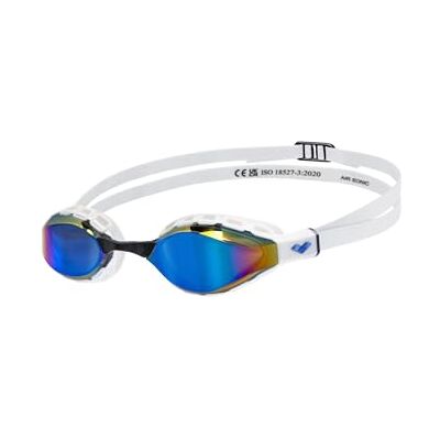 arena Lunettes de natation unisexes pour adulte Air Sonic confortables pour homme et femme, natation compétitive, petite taille, lentille miroir large, bleu/blanc arena Lunettes de natation unisexes pour adulte Air Sonic confortables pour homme et femme, natation compétitive, petite taille, lentille miroir large, bleu/blanc