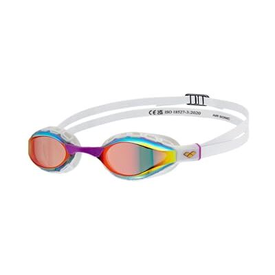 arena Lunettes de natation Air Sonic unisexes pour adultes Coupe ajustée Large lentille miroir Doré/blanc arena Lunettes de natation Air Sonic unisexes pour adultes Coupe ajustée Large lentille miroir Doré/blanc