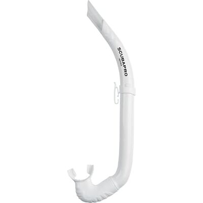 SCUBAPRO Tuba apnée Tuba clapet Silicone., weiß SCUBAPRO Tuba apnée Tuba clapet Silicone., weiß