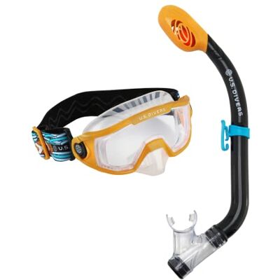 Us Divers COMBO AVILA PARAD - Masque de plongée + Tuba - Junior - noir/bleu Us Divers COMBO AVILA PARAD - Masque de plongée + Tuba - Junior - noir/bleu