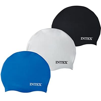 Intex 55991 Bonnet de Natation en Silicone, Couleurs Assorties, 8+ Ans Intex 55991 Bonnet de Natation en Silicone, Couleurs Assorties, 8+ Ans