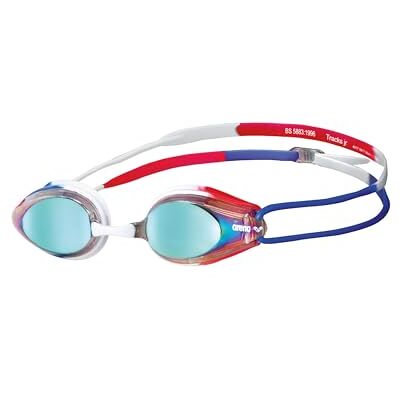 arena Tracks Junior Mirror Lunettes de natation pour enfants avec protection UV, 4 ponts de nez interchangeables, joints en silicone arena Tracks Junior Mirror Lunettes de natation pour enfants avec protection UV, 4 ponts de nez interchangeables, joints en silicone