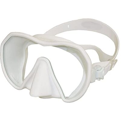 BEUCHAT Masque de plongée apnée et Snorkeling Maxlux S Bleu Blanc BEUCHAT Masque de plongée apnée et Snorkeling Maxlux S Bleu Blanc