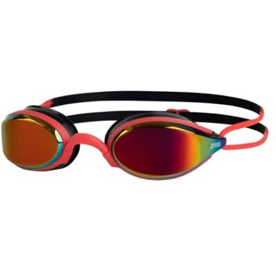 Zoggs Fusion Air Titanium Red Black Mirror Red Zoggs Fusion Air Titanium Red Black Mirror Red