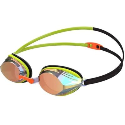 Speedo Vengeance Mirror Lunettes de natation Mixte Adulte, Atomic Lime/Noir/Fire Gold, Taille Unique Speedo Vengeance Mirror Lunettes de natation Mixte Adulte, Atomic Lime/Noir/Fire Gold, Taille Unique