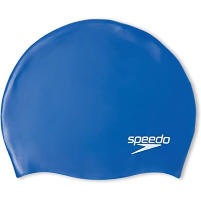 Speedo Bonnet de bain en silicone moulé Junior, Mixte Jeunesse, Navy Bleu, Taille unique Speedo Bonnet de bain en silicone moulé Junior, Mixte Jeunesse, Navy Bleu, Taille unique