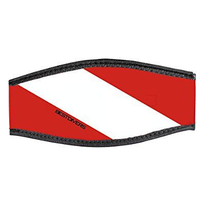 Best divers IN/Flag-DV, sangle masque en néoprène, double Velcro, drapeau Best divers IN/Flag-DV, sangle masque en néoprène, double Velcro, drapeau