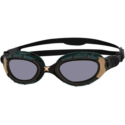 Zoggs Predator Flex Lunettes de natation avec protection UV Noir/doré/titane Zoggs Predator Flex Lunettes de natation avec protection UV Noir/doré/titane
