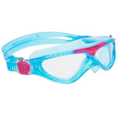 Aqua Sphere Vista JR Lunettes de natation pour enfants à partir de 6 ans avec protection UV, joint en silicone et verres anti-buée et anti-fuite pour garçons et filles Aqua Sphere Vista JR Lunettes de natation pour enfants à partir de 6 ans avec protection UV, joint en silicone et verres anti-buée et anti-fuite pour garçons et filles