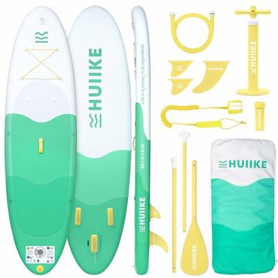 HUIIKE Paddle Gonflable Adulte avec Accessoires Inclus, Pagaie, Ailerons, Pompe. Planche de Stand Up Paddle Grande Stabilité et Résistance. 305 x 84 x 15 cm, Jusqu'à 130 kg HUIIKE Paddle Gonflable Adulte avec Accessoires Inclus, Pagaie, Ailerons, Pompe. Planche de Stand Up Paddle Grande Stabilité et Résistance. 305 x 84 x 15 cm, Jusqu'à 130 kg