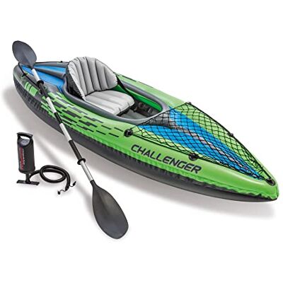 Intex Kayak Challenger 1 Pour 1 personne Vert Intex Kayak Challenger 1 Pour 1 personne Vert