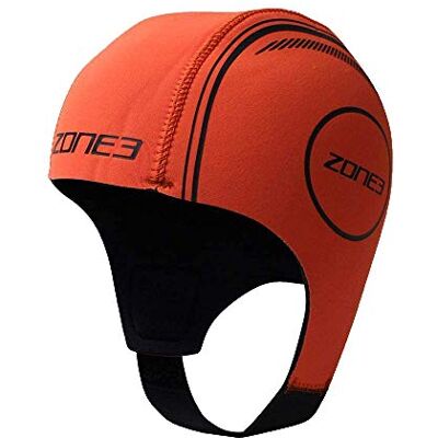 ZONE3 Neoprene Swim Cap Hi-Vis Orange ZONE3 Neoprene Swim Cap Hi-Vis Orange