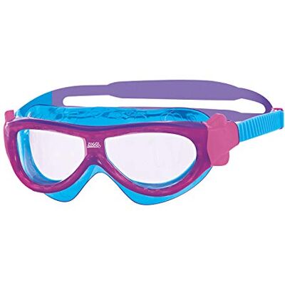Zoggs Masque unisexe pour enfant avec protection UV et lunettes de natation anti-buée Violet/bleu clair/transparent 0-6 ans Zoggs Masque unisexe pour enfant avec protection UV et lunettes de natation anti-buée Violet/bleu clair/transparent 0-6 ans