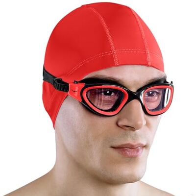 AqtivAqua DX Lunettes de Natation Lunettes Piscine Enfants Adultes Femme Homme (Rouge, Photochromique) AqtivAqua DX Lunettes de Natation Lunettes Piscine Enfants Adultes Femme Homme (Rouge, Photochromique)
