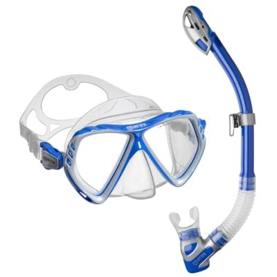 Mares Combo La Costa Dry – Kit Masque Tuba Adulte, Verre Trempé, Tuba 100% Dry Top, Valve de Purge Mares Combo La Costa Dry – Kit Masque Tuba Adulte, Verre Trempé, Tuba 100% Dry Top, Valve de Purge