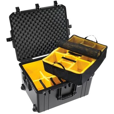 Pelican Air 1637 016370-0041-110 Étui avec séparateurs rembourrés (édition 2020 avec loquets à bouton-poussoir) Noir Pelican Air 1637 016370-0041-110 Étui avec séparateurs rembourrés (édition 2020 avec loquets à bouton-poussoir) Noir