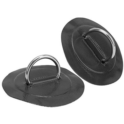 Pwshymi 2 Pièces Marine Fixe Boucle Paddle Board D Ring Kayak D Ring Pad Bateau Gonflable D Ring Patch avec Cordon Élastique pour Kayak Marin(Noir) Pwshymi 2 Pièces Marine Fixe Boucle Paddle Board D Ring Kayak D Ring Pad Bateau Gonflable D Ring Patch avec Cordon Élastique pour Kayak Marin(Noir)
