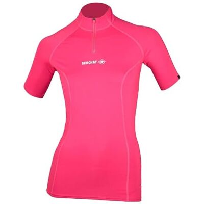 BEUCHAT Femme Rose Rashguard Atoll Shirt Zippé Femme BEUCHAT Femme Rose Rashguard Atoll Shirt Zippé Femme
