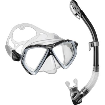Mares Combo La Costa Dry – Kit Masque Tuba Adulte, Verre Trempé, Tuba 100% Dry Top, Valve de Purge Mares Combo La Costa Dry – Kit Masque Tuba Adulte, Verre Trempé, Tuba 100% Dry Top, Valve de Purge