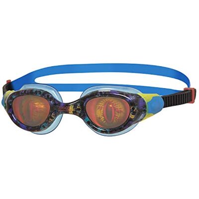 Zoggs Sea Demon Lunettes de natation unisexes pour enfant Noir/bleu/hologramme, 6-14 ans Zoggs Sea Demon Lunettes de natation unisexes pour enfant Noir/bleu/hologramme, 6-14 ans