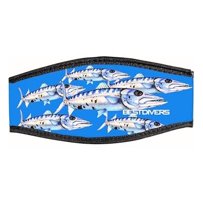 Best divers Sangle Masque en Néoprène, double velcro, Barracuda Best divers Sangle Masque en Néoprène, double velcro, Barracuda