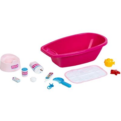 Klein Theo 1675 Baby Coralie Set Baignoire pour poupées jusqu'à 35 cm Nombreux Accessoires de puériculture Dimensions : 50 cm x 27 cm x 15 cm Jouet pour Enfants à partir de 3 Ans Klein Theo 1675 Baby Coralie Set Baignoire pour poupées jusqu'à 35 cm Nombreux Accessoires de puériculture Dimensions : 50 cm x 27 cm x 15 cm Jouet pour Enfants à partir de 3 Ans