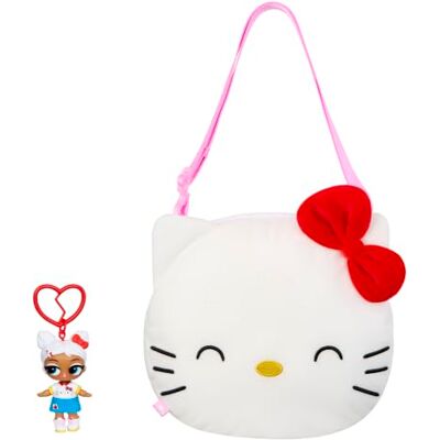 L.O.L. Surprise! Hello Kitty Grande peluche réversible avec poupée assortie L.O.L. Surprise! Hello Kitty Grande peluche réversible avec poupée assortie