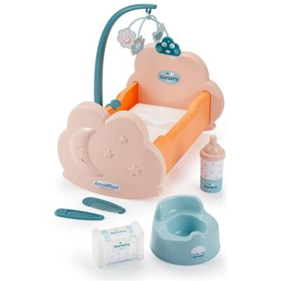 Ecoiffier Jouets 1873 Lit et Accessoires pour bébé Jeu d'imitation pour Enfants Dès 18 Mois Origine France Garantie Ecoiffier Jouets 1873 Lit et Accessoires pour bébé Jeu d'imitation pour Enfants Dès 18 Mois Origine France Garantie