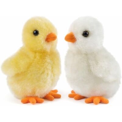 Living Nature Poussin Duveteux Blanc, Animal de la Ferme en Peluche Doux et Réaliste, Peluche Naturli, 12cm Living Nature Poussin Duveteux Blanc, Animal de la Ferme en Peluche Doux et Réaliste, Peluche Naturli, 12cm
