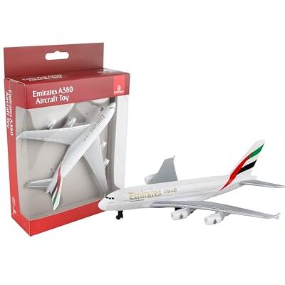 Daron Herpa Toys Single Airplane Emirates A380, maquette avion jouet, petit echelle, collection, jouer, miniature en plastique – jeux fille 3 ans! Daron Herpa Toys Single Airplane Emirates A380, maquette avion jouet, petit echelle, collection, jouer, miniature en plastique – jeux fille 3 ans!