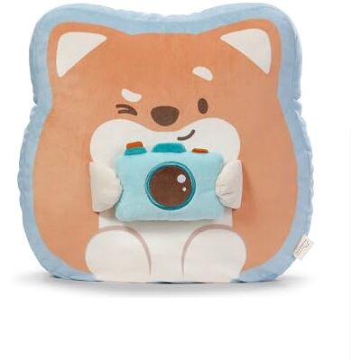 NICI mymochi 62393 Chien Hiro en peluche, avec caméra, 35 x 33 x 12 cm, marron, compagnon stylé à câliner ou comme accessoire, pour enfants et adultes NICI mymochi 62393 Chien Hiro en peluche, avec caméra, 35 x 33 x 12 cm, marron, compagnon stylé à câliner ou comme accessoire, pour enfants et adultes