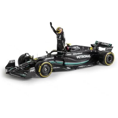 Bburago HAMILTON LEWIS F1 Mercedes W14E et figure du pilote haute 8cm 2023 Formule 1 F1 échelle 1/24 22cm Modèle Auto DieCast 18-28037-44 Bburago HAMILTON LEWIS F1 Mercedes W14E et figure du pilote haute 8cm 2023 Formule 1 F1 échelle 1/24 22cm Modèle Auto DieCast 18-28037-44