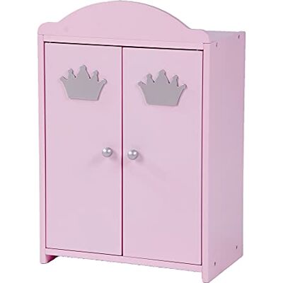roba Armoire de Poupée Princesse Sophie avec Tringle à Vêtements et Étagère Hauteur 52 cm Dressing pour Poupée Favorise les Habiletés Sociales dès 18 Mois Rose roba Armoire de Poupée Princesse Sophie avec Tringle à Vêtements et Étagère Hauteur 52 cm Dressing pour Poupée Favorise les Habiletés Sociales dès 18 Mois Rose