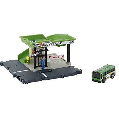 Matchbox Coffret Station de Bus, avec 1 véhicule Bus Inclus et élements de Jeu réalistes, Jouet de Voiture pour Enfant dès 3 Ans, HDL08 Matchbox Coffret Station de Bus, avec 1 véhicule Bus Inclus et élements de Jeu réalistes, Jouet de Voiture pour Enfant dès 3 Ans, HDL08