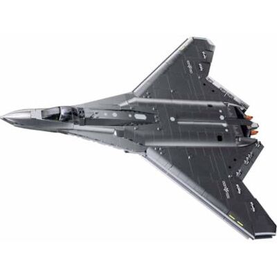 Sluban ModelBricks J-50S Jet de combat échelle 1/44 879 pièces Revêtement titane argenté, comprend une figurine de pilote, âge de 12 à 18 ans, écran avec support, 879 briques Sluban ModelBricks J-50S Jet de combat échelle 1/44 879 pièces Revêtement titane argenté, comprend une figurine de pilote, âge de 12 à 18 ans, écran avec support, 879 briques