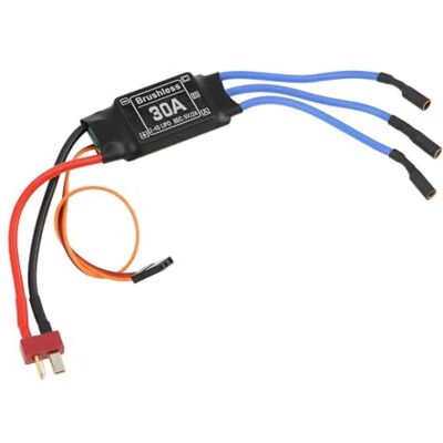 ECSiNG Contrôleur de vitesse électrique PWM sans balais ESC 2-4S 30 A 8 kHz avec BEC pour avion RC ECSiNG Contrôleur de vitesse électrique PWM sans balais ESC 2-4S 30 A 8 kHz avec BEC pour avion RC