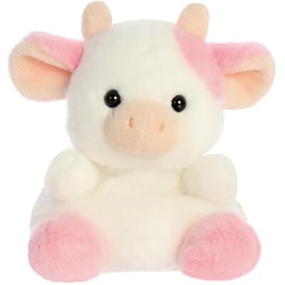 Aurora , 33765 Palm Pals Belle Strawberry Cow 5 pouces, jouet doux, blanc et rose Aurora , 33765 Palm Pals Belle Strawberry Cow 5 pouces, jouet doux, blanc et rose